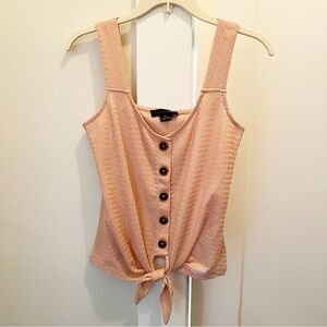 Sanctuary‎ Pink Button Front Tank Top